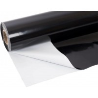 Dura Smooth - 20mil - Heavy Duty Black/White  Polyethylene Plastic Sheeting - 12' x 100'